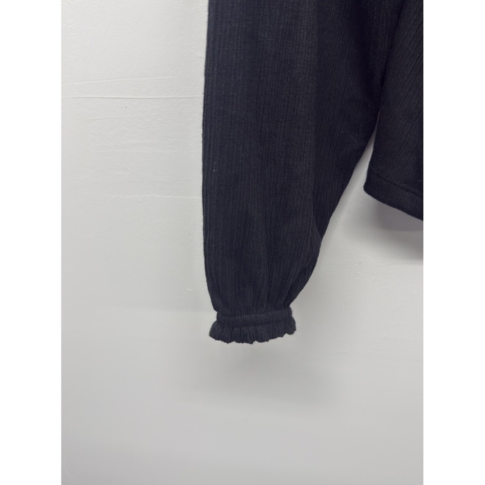 New‎ OLD NAVY Long-Sleeve Smocked Peplum Top V-neck Sz Medium #21 - Picture 3 of 7